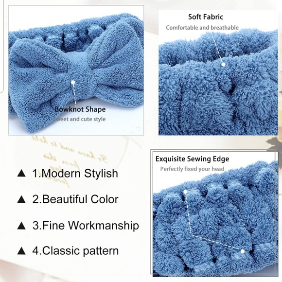 ☀️ Clearance! Skincare Headbands (Set of 3) - Picture 4 of 6